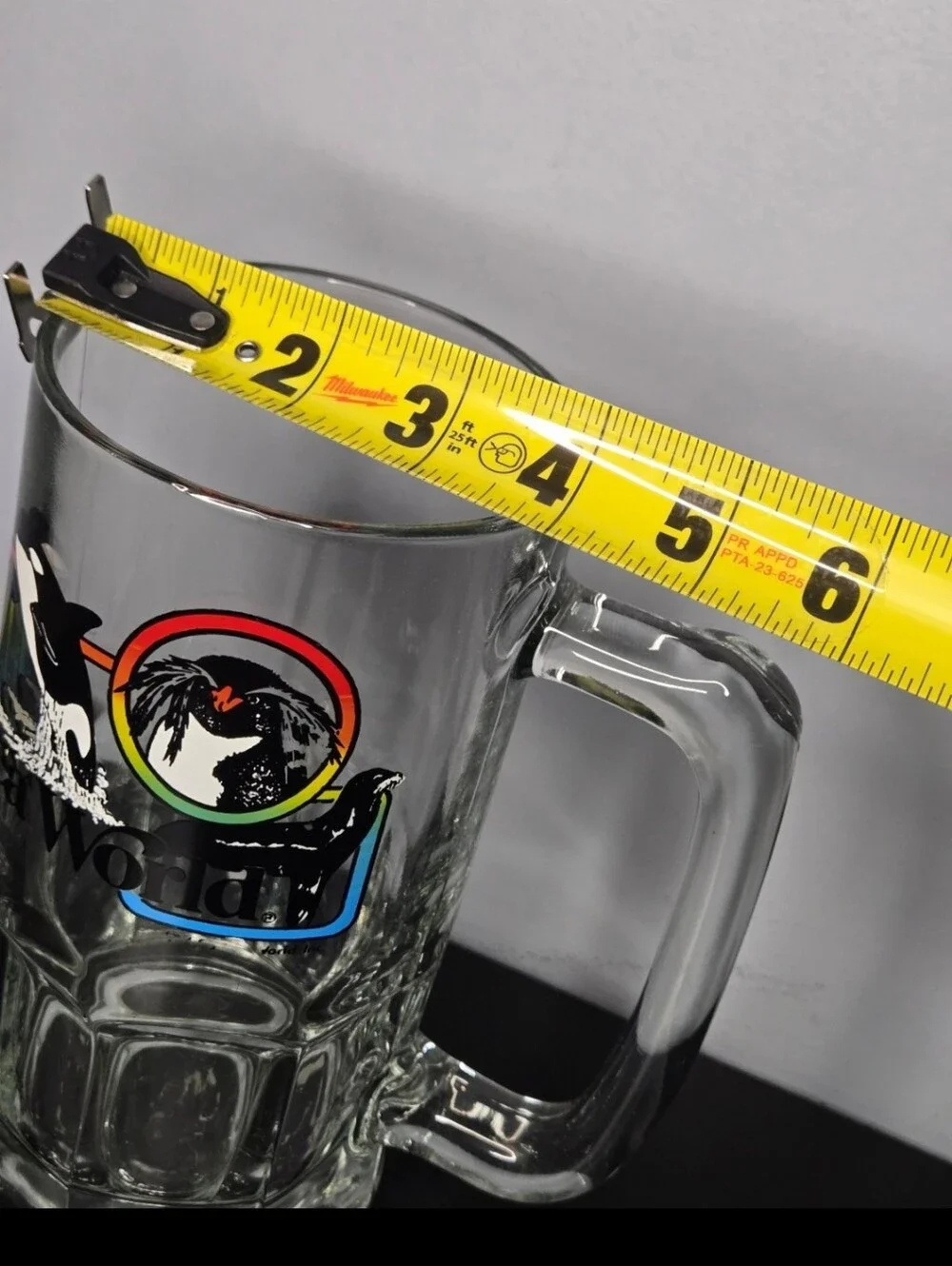 Vintage 1986 Sea World Beer Stein) Mug Humungous 3LB